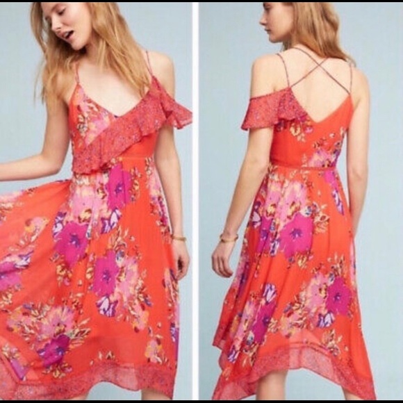 Anthropologie Dresses & Skirts - Anthropologie Maeve Grecian Ruffle Dress